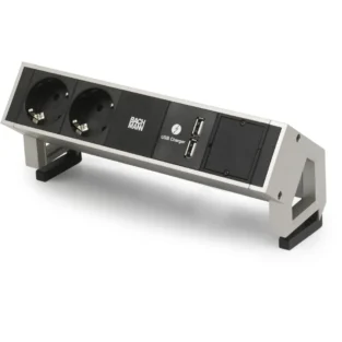 Desk 2 2x 230V RA + 2x USB chrgr